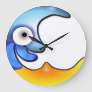 Crazy Moon Wall Clock Große Wanduhr