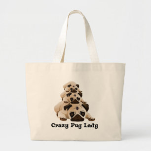 Crazy Mops Lady Jumbo Stoffbeutel