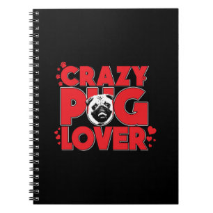 Crazy Mops Lover Mops Owner-Geschenk Notizblock