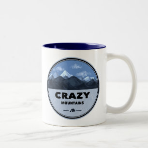 Crazy Mountains Montana Camping Zweifarbige Tasse