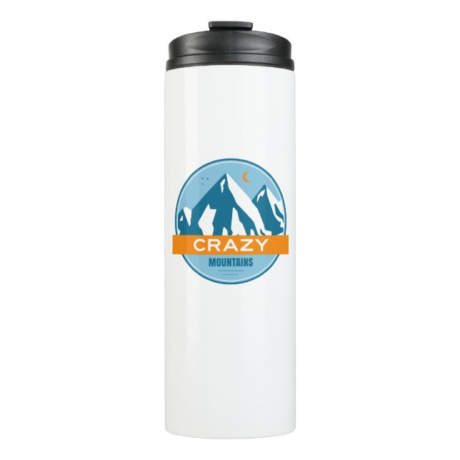 Crazy Mountains Montana Thermosbecher (Vorderseite)