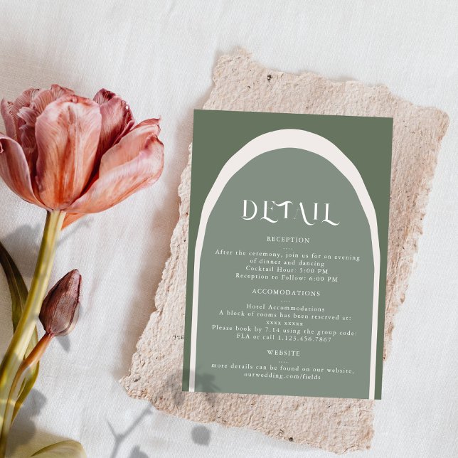 Crazy Now Detail-Einschlusskarte RSVP Karte (Von Creator hochgeladen)