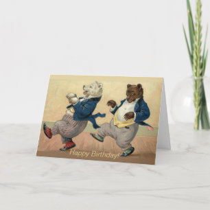 Crazy Old Friends Geburtstag Karte