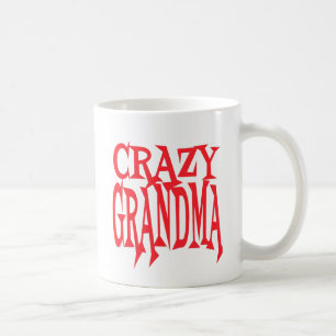 Crazy Oma in Rot Tasse