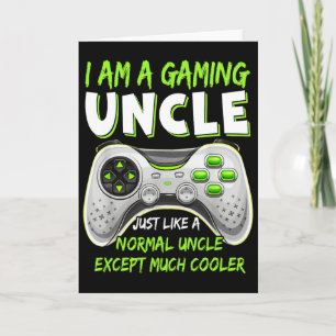 Crazy Onkel Funny Oncle Gaming Video Game Lover Fu Karte