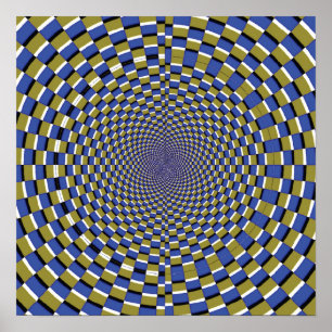 Crazy Optical Illusion - Tempeltäuschung Poster