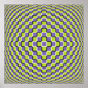 Crazy Optical Illusion - unendlicher Kreis Poster