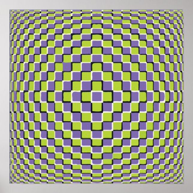 Crazy Optical Illusion - unendlicher Kreis Poster (Vorne)