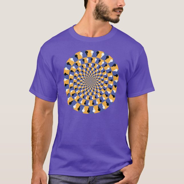 Crazy Optical Illusion - unendlicher Kreis T-Shirt (Vorderseite)