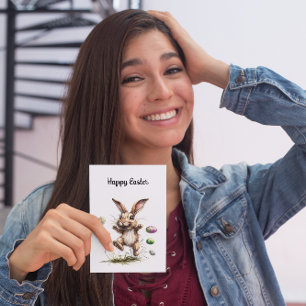 Crazy Ostersonne Feiertagspostkarte