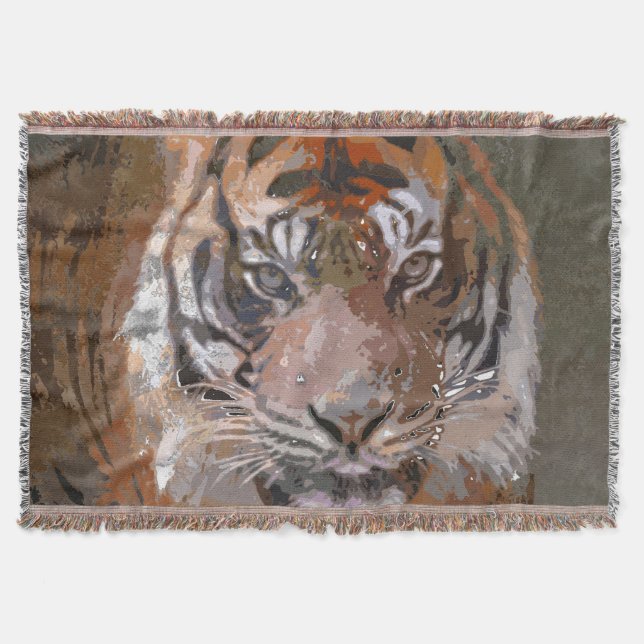 Crazy Paint - Tiger Decke (Vorderseite)