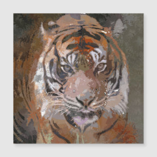 Crazy Paint - Tiger Magnetkarte