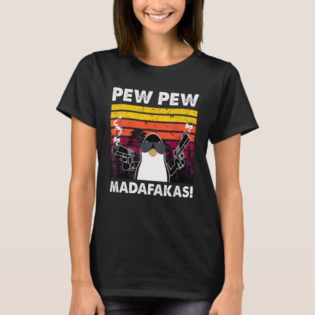 Crazy Penguin Men Pew Madafakas 1 T-Shirt (Vorderseite)