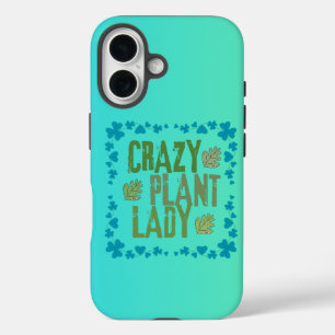 Crazy Pflanze Lady iPhone 16 Hülle