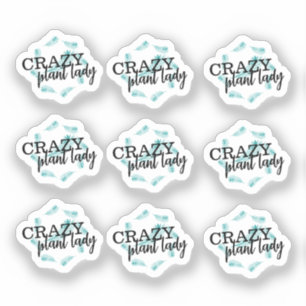 Crazy Pflanze Lady Leaf Wreath Sticker Set