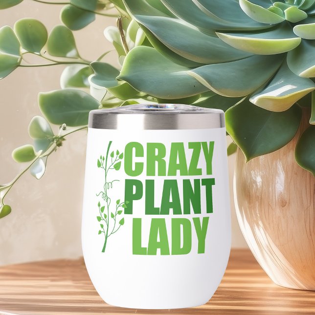 Crazy Pflanze Lady Niedlich Green Botanist (Von Creator hochgeladen)