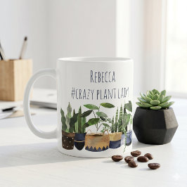 Crazy Pflanze Lady Pot Pflanze & Cactus Kaffeetasse
