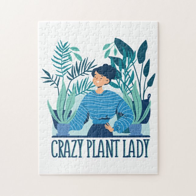 Crazy Pflanze Lady Puzzle (Vertikal)