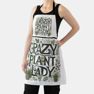 Crazy Pflanze Lady Schürze