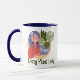 Crazy Pflanze Lady Tasse