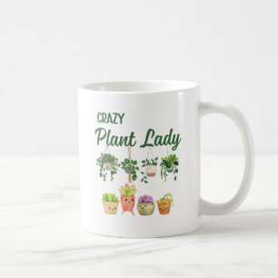 Crazy Pflanzen lady Kaffeetasse