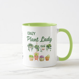 Crazy Pflanzen lady Tasse