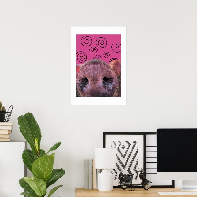 Crazy Pig Poster (Heimbüro)