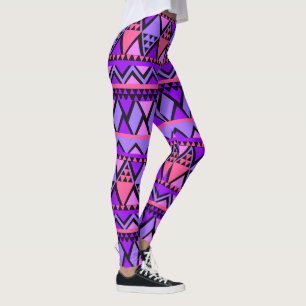 Crazy Pink & Lila hochwertige Frauen Leggings