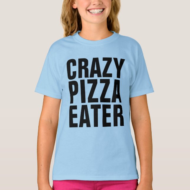 CRAZY PIZZA EATER Kinder T - Shirt (Vorderseite)