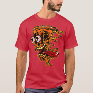 Crazy Pizza Slice Italian Disc Food Lover Feinschm T-Shirt