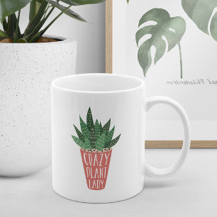 Crazy Plant Lady Funny Plant Lovers Kaffeetasse