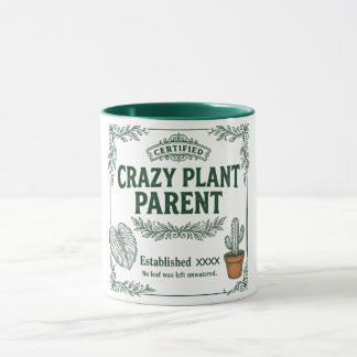 Crazy Plant Parent · Botanical Humor Art Tasse