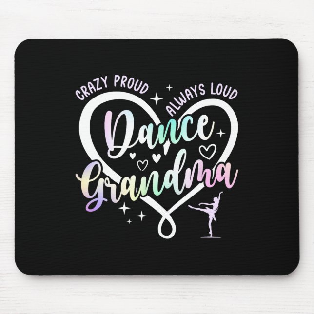 Crazy Proud Dance Oma Dancer Oma Dancing G Mousepad (Vorne)
