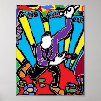 Crazy Psychadelic Colors Poster