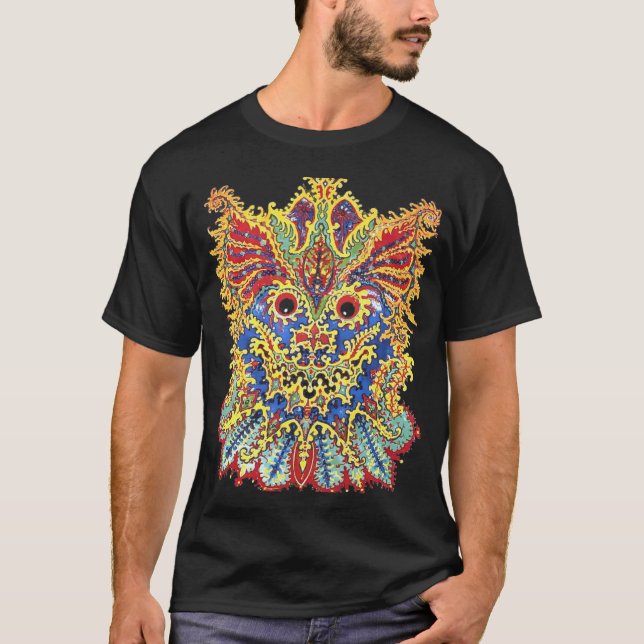 Crazy Psychedelic Cats Eyes Louis Wain T-Shirt (Vorderseite)