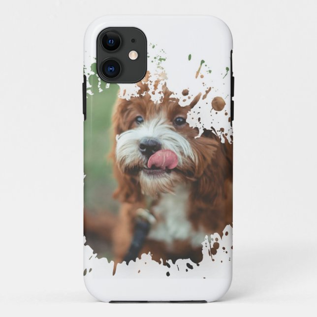 Crazy Puppy Case-Mate iPhone Hülle (Rückseite)