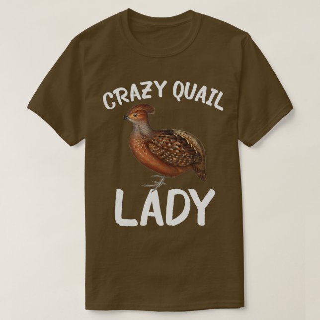 Crazy Quail Lady T-Shirt (Design vorne)