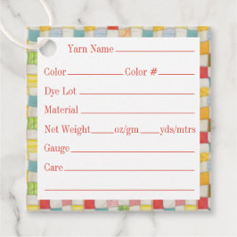 CRAZY QUILT 2" Quadratgarnmarken Geschenkanhänger