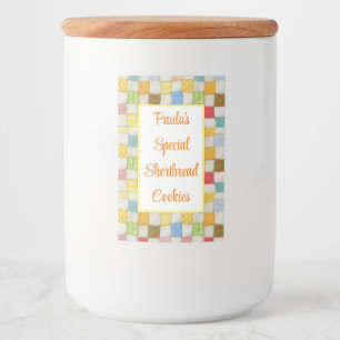 CRAZY QUILT 2"X3" Lebensmittelverpackungsetikett ( Lebensmitteletikett