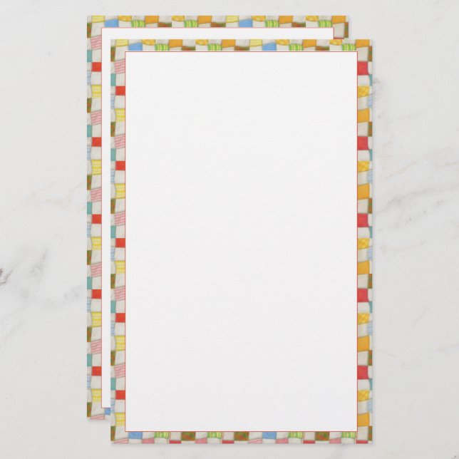 CRAZY QUILT 5,5x8,5 Stationierung Briefpapier (Vorne/Hinten)