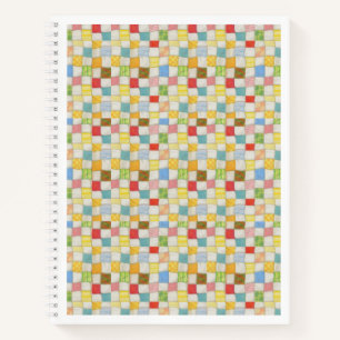 CRAZY QUILT 8.5x11 Spiral-Notebook Notizbuch