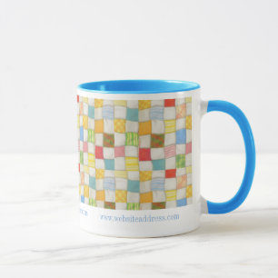 CRAZY QUILT Business ID Blau Combo Becher Tasse