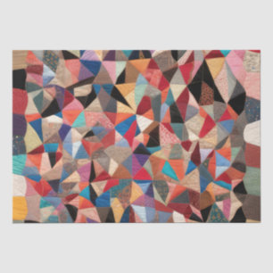 Crazy Quilt Design Seidenpapier