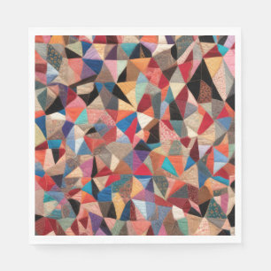 Crazy Quilt Design Serviette