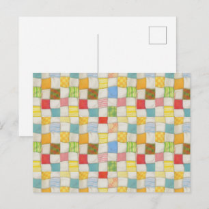 CRAZY QUILT Postkarte