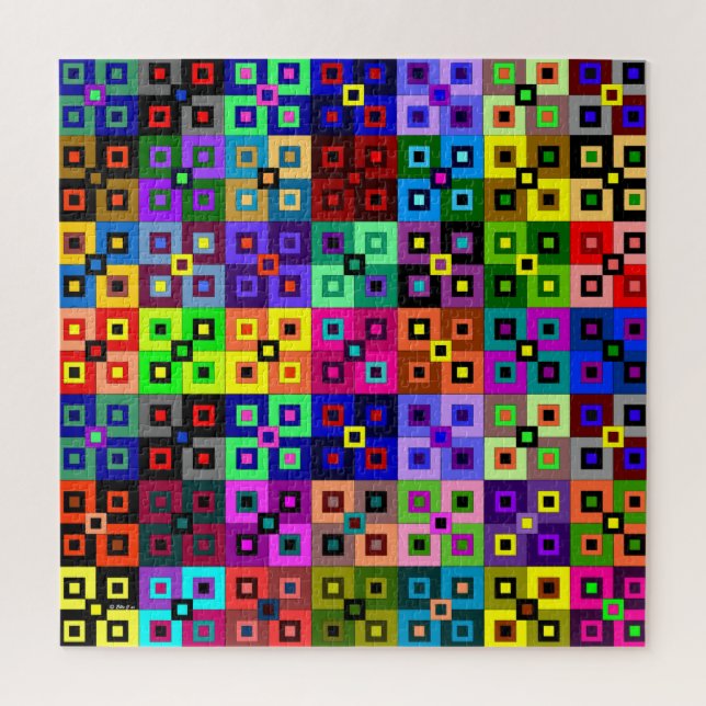 Crazy Quilt Square Puzzle (Vertikal)