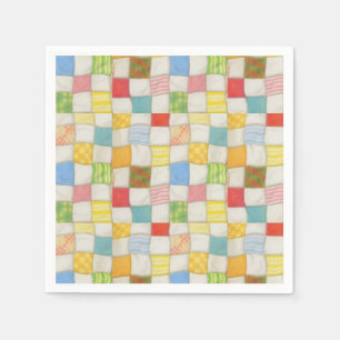 CRAZY QUILT Standard Cocktail Papier Napkins Serviette