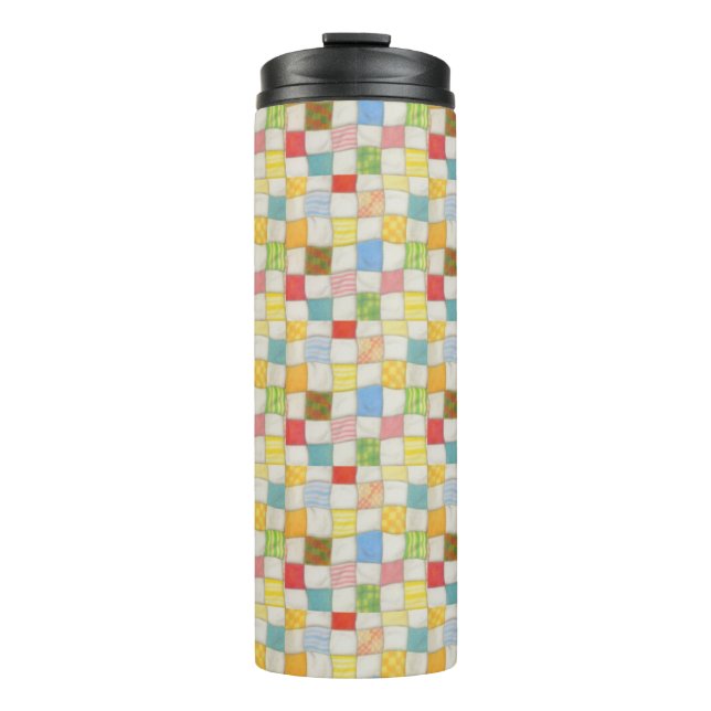 CRAZY QUILT Thermal Tumbler Thermosbecher (Vorderseite)