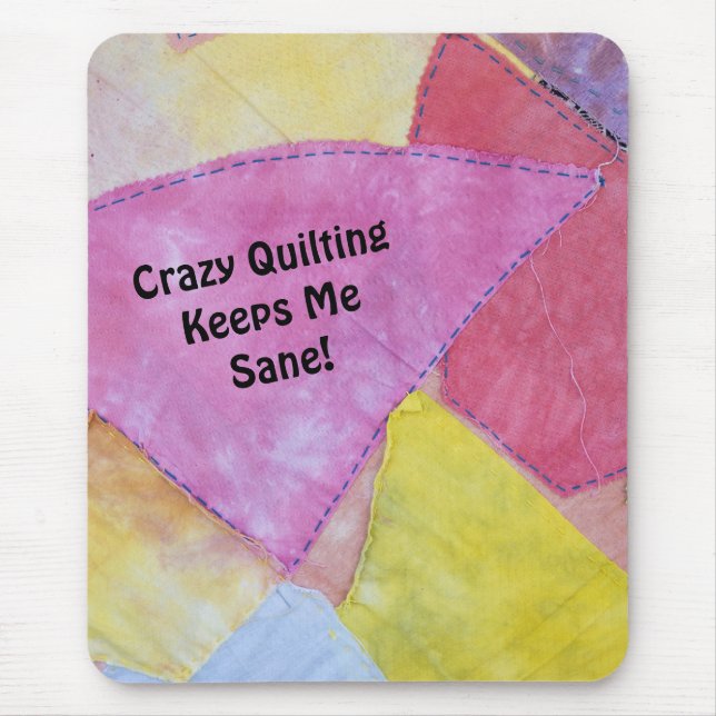 Crazy Quilting Mousepad (Vorne)