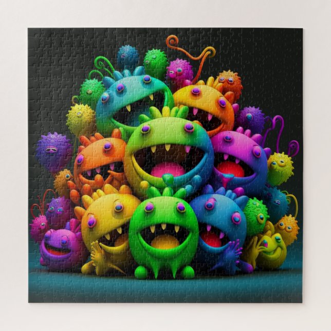 Crazy Rainbow Creatures Puzzle (Vertikal)